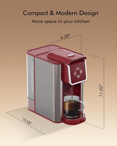 Single Serve Coffee Machine, 3 in 1 Pod and Ground Coffee Brewer M8466