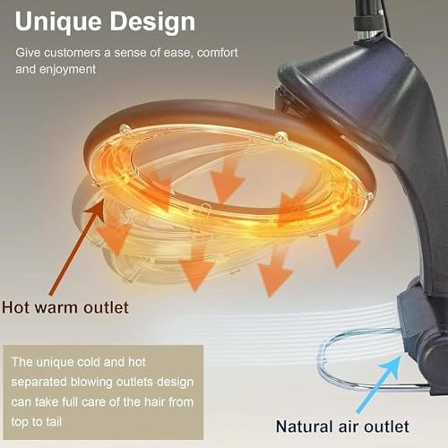 Hairdressing Heating Machine with Infrared Dryer, Wall Mount, Adjustable Timer and Temperature Q8660