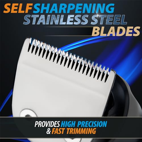 Mens Grooming Kit, 21 Piece Beard Trimmer and Hair Clipper with USB Recharge K215