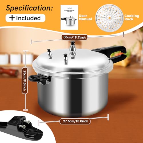 12 Quart Pressure Cooker with Cooking Rack B2228