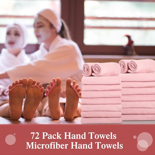72 Pack Hand Towels, 16 x 27 Inch, Spa Towels for Facial, Barber, Gym, Hotel, Kitchen C71864