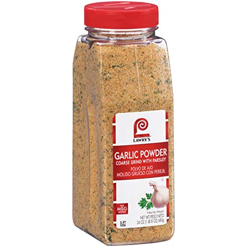Lawry's Coarse Grind Garlic Powder with Parsley, 24 oz - One 24 Ounce Container of Garlic and Parsley Seasoning for Recipe Customization, Best with Beef, Poultry, Breads and More