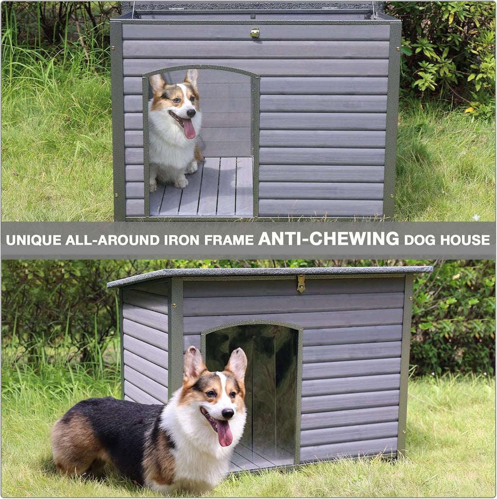 Outdoor Insulated Dog House with Waterproof Roof A60090