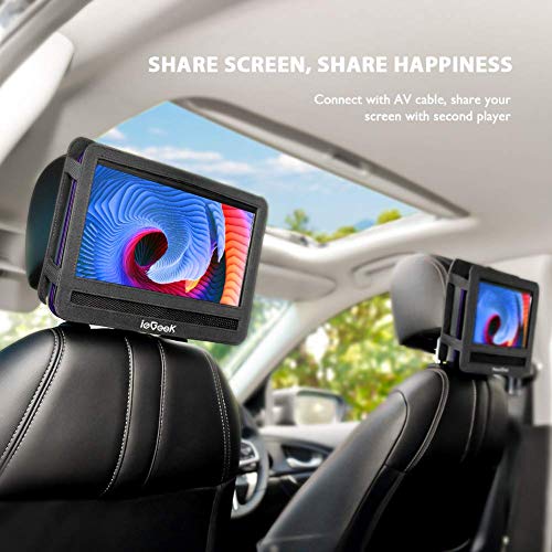 Portable DVD Player with 11.5 Inch Screen, Rechargeable Battery J969