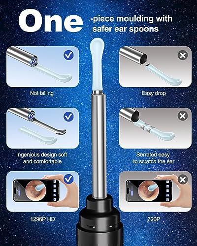 Ear Wax Removal Tool Camera with 6 LED Lights and Ear Picks J3289