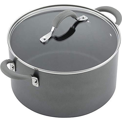 Hard Anodized Nonstick Cookware Set, 10 Piece, Gray Y49812