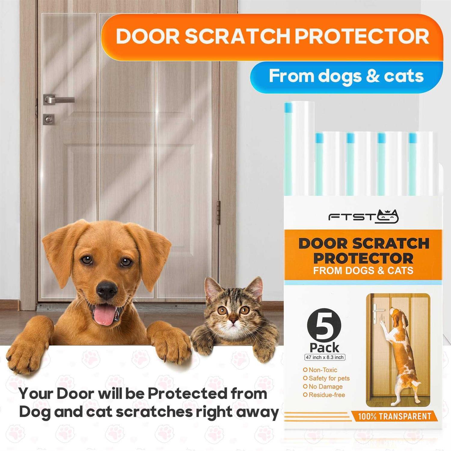 Door Protector from Dog Scratching for Door Frame, 5-Pack P369