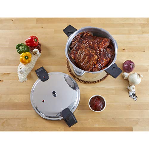 16-Quart Pressure Cooker / Canner, Polished Aluminum, 5-15 PSI H96174
