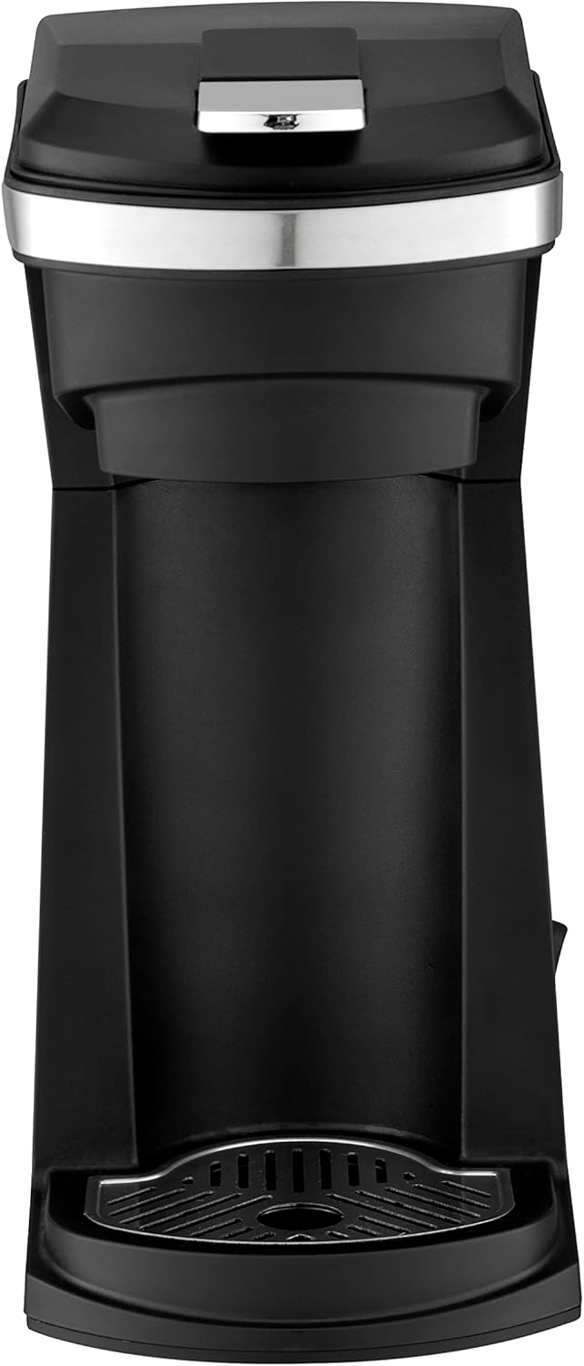 Newhouse Hardware Single Serve Coffee Maker compatible with K-cups Water Reservoir, Versatile Ground Coffee & K-Cup Compatibility, Adjustable Tray for Travel Mugs