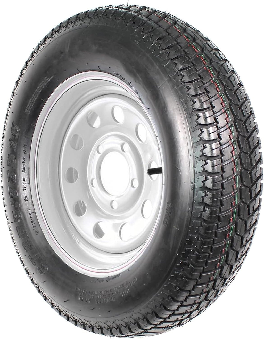 ST205/75D15 Trailer Tires, 5 Lug, 6PR Load Range C, 15in, Pack of 2 P853049