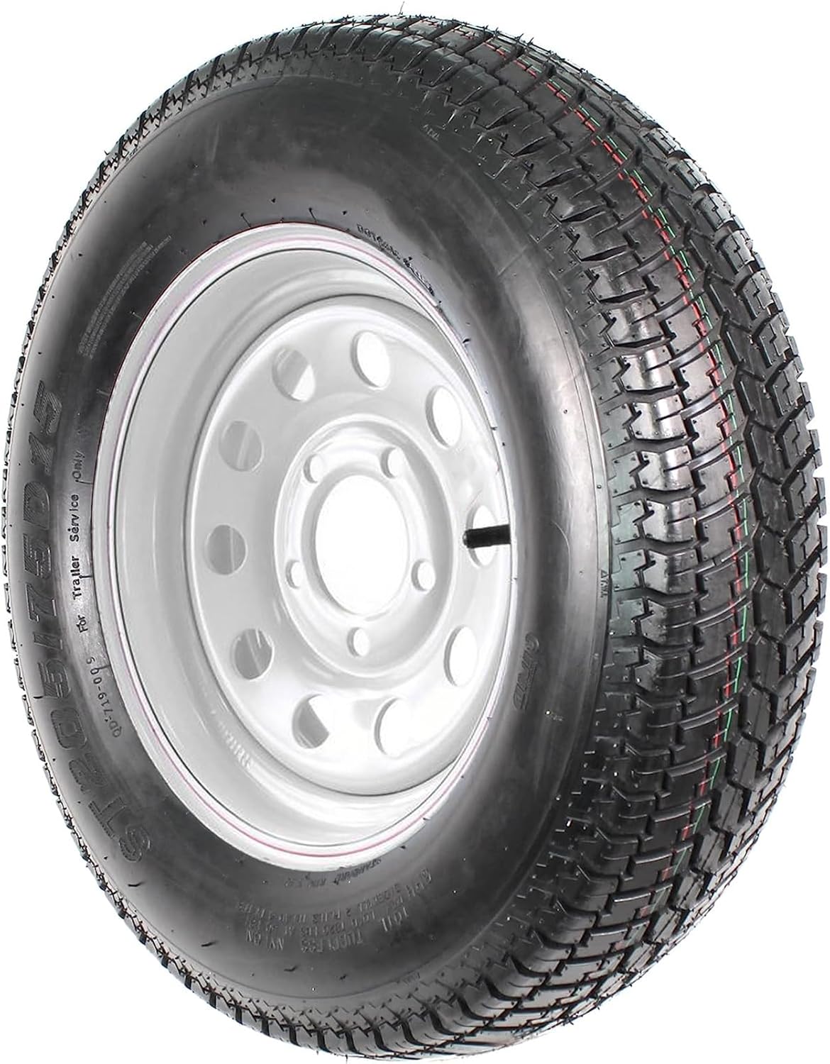 ST205/75D15 Trailer Tires, 5 Lug, 6PR Load Range C, 15in, Pack of 2 P853049