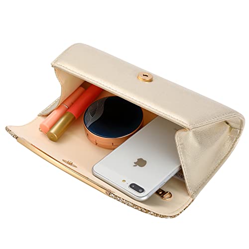 Gold Clutch Purse for Wedding Evening Party K217