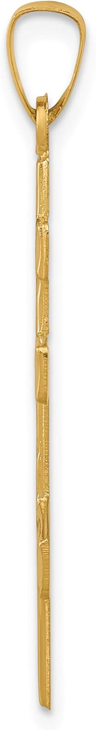 14k Yellow Gold Orthodox Cross Pendant S819327