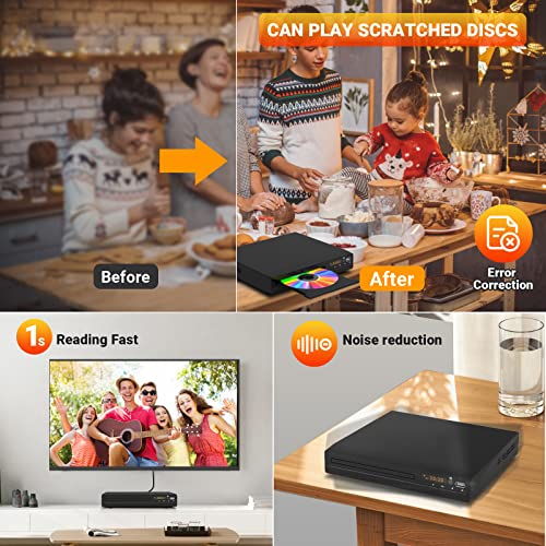 DVD Player for Smart TV with HDMI, 1080P Upscaling, USB Input X45606