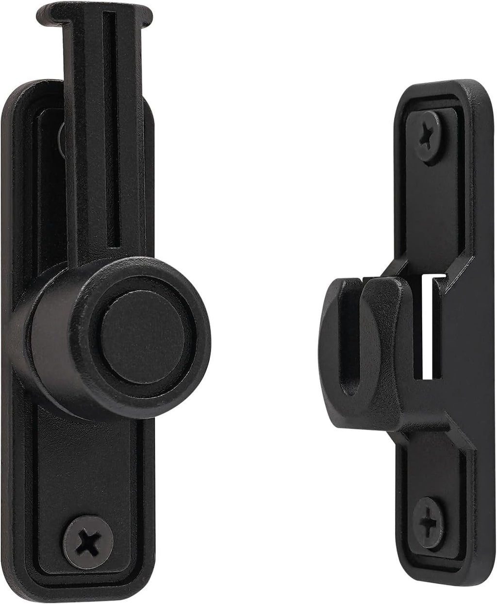 2 Packs Barn Door Lock Latch, 90 & 180 Degree Heavy Duty Barn Door Latch, Latches Sliding Door Lock Home Safety Gate Locks Fit for Garage, Garden, Bathroom, Cabinet