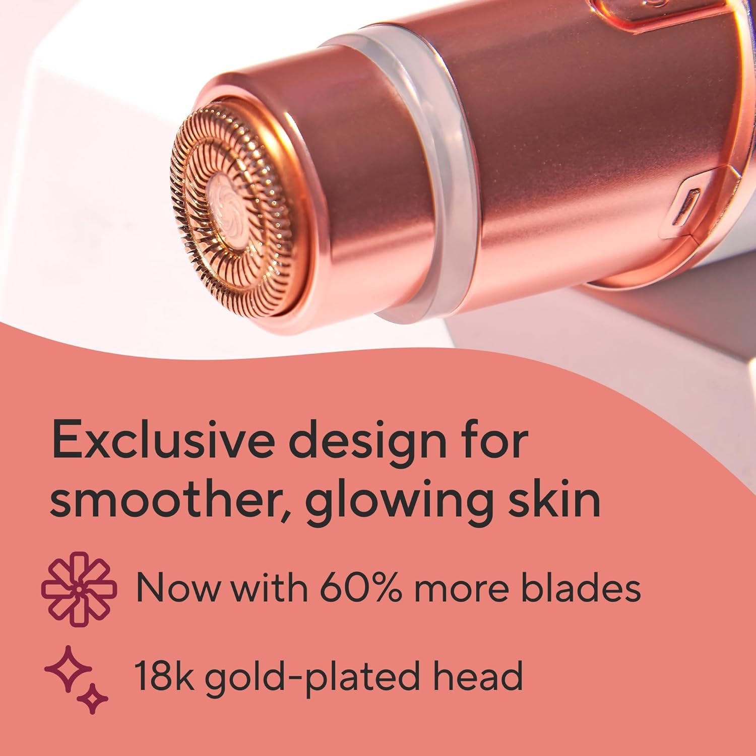 Facial Hair Remover for Women, Electric Face Razor with LED Light W2035