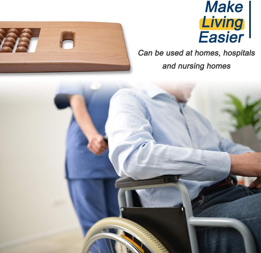Patient Transfer Board for Wheelchair to Bed, Bariatric Heavy Duty Wooden Slide D39653