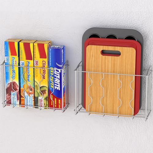 Over the Cabinet Door Organizer Holder 2 Pack Silver A443672