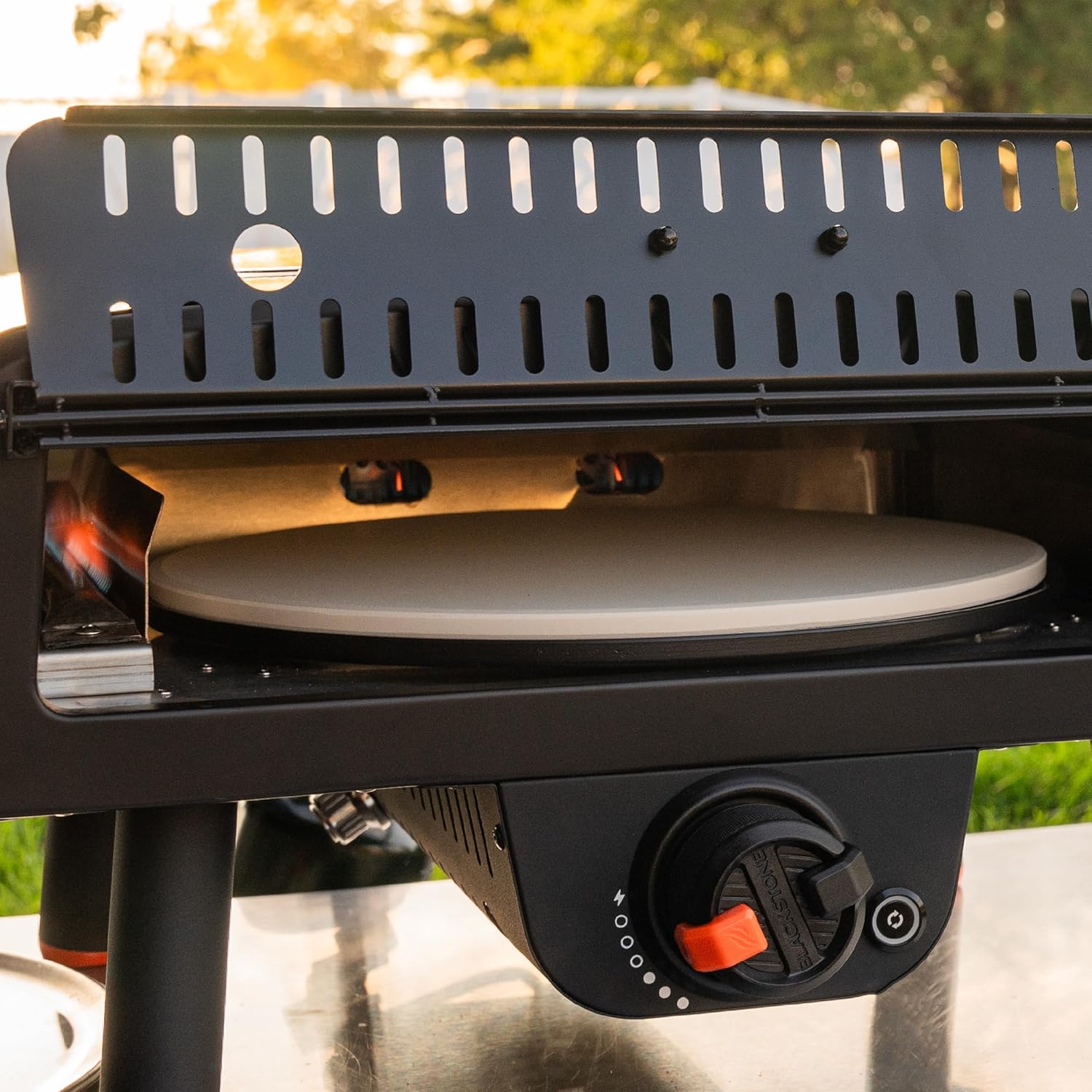 Tabletop Pizza Oven with 13 Inch Rotating Pizza Stone B5561