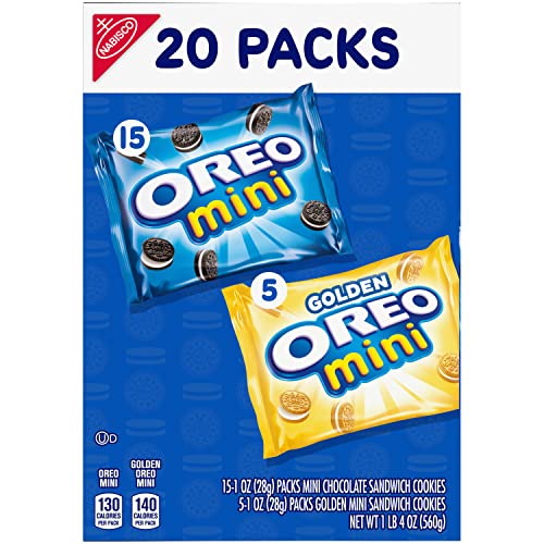 Mini Sandwich Cookies Variety Pack, 20 Snack Packs Y26995