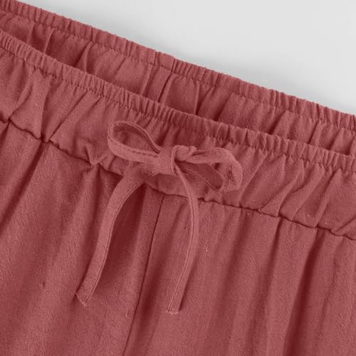 Women's Drawstring Wide Leg Sweatpants with Pockets G57217