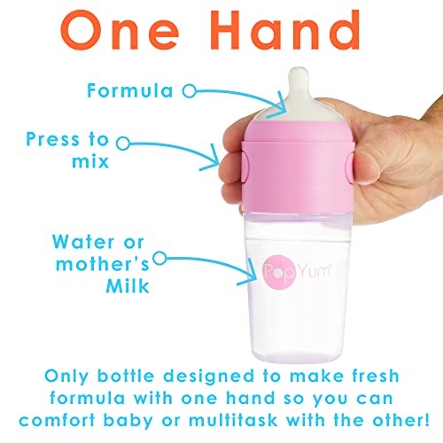 5 oz Pink Anti-Colic Baby Bottles with Nipples, 3-Pack Y46173