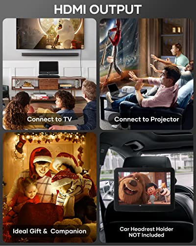 Portable Blu-ray DVD Player with 14.1" 1080P HD Swivel Screen D712