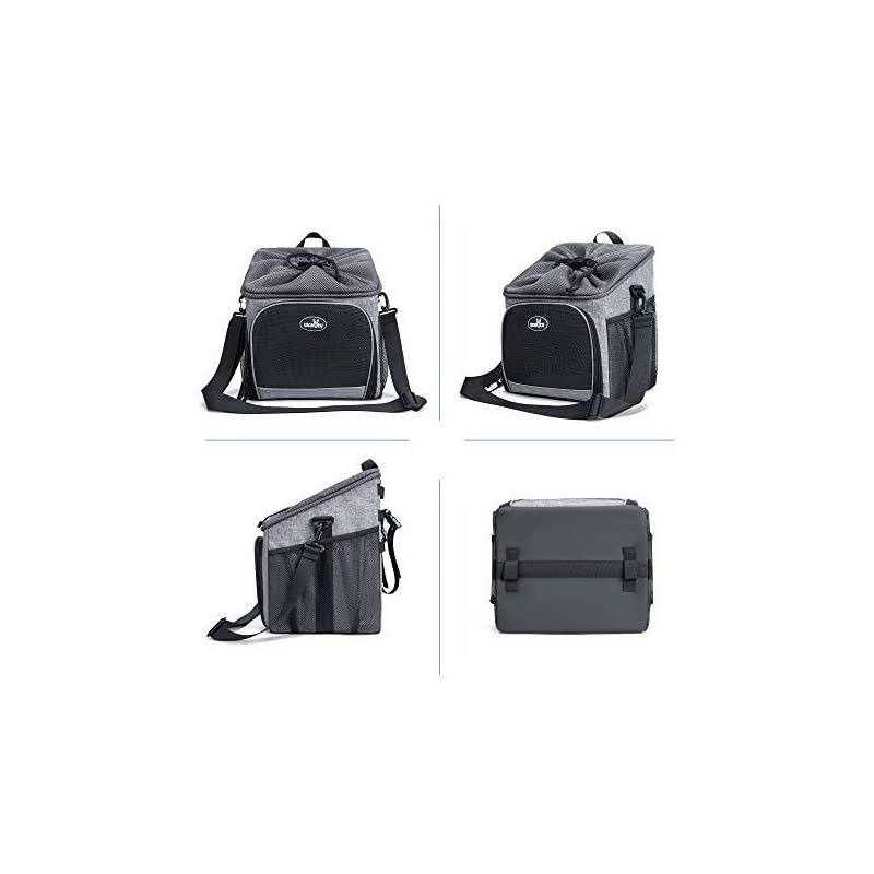 Dog Bike Basket Carrier Pet Bicycle Front Carrier Foldable Removable I8204