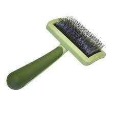 Curved Slicker Brush with Coated Tips for Long Hair T5189