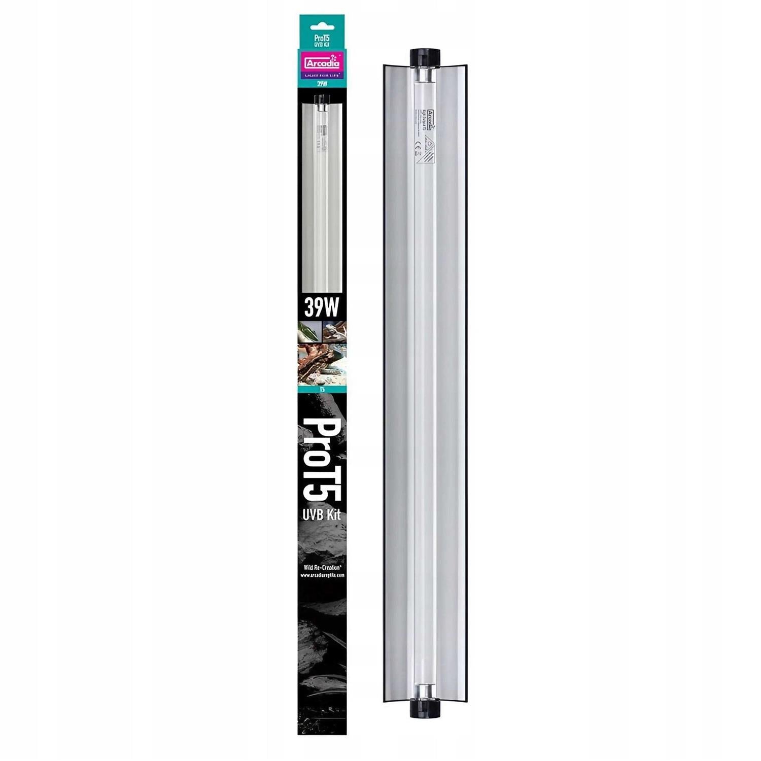Reptile T5 UVB Kit 39W Desert with D3+ 12% Tube Y2190