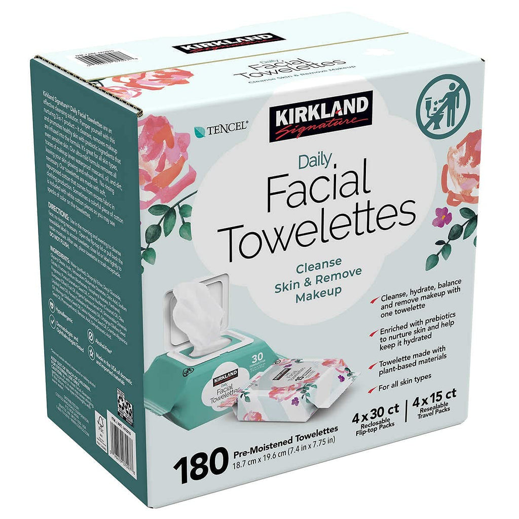 Daily Facial Towelettes, 180 Count K563
