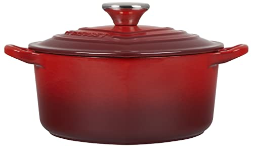 Enameled Cast Iron Heart Cocotte, 2 Quart, White V579192