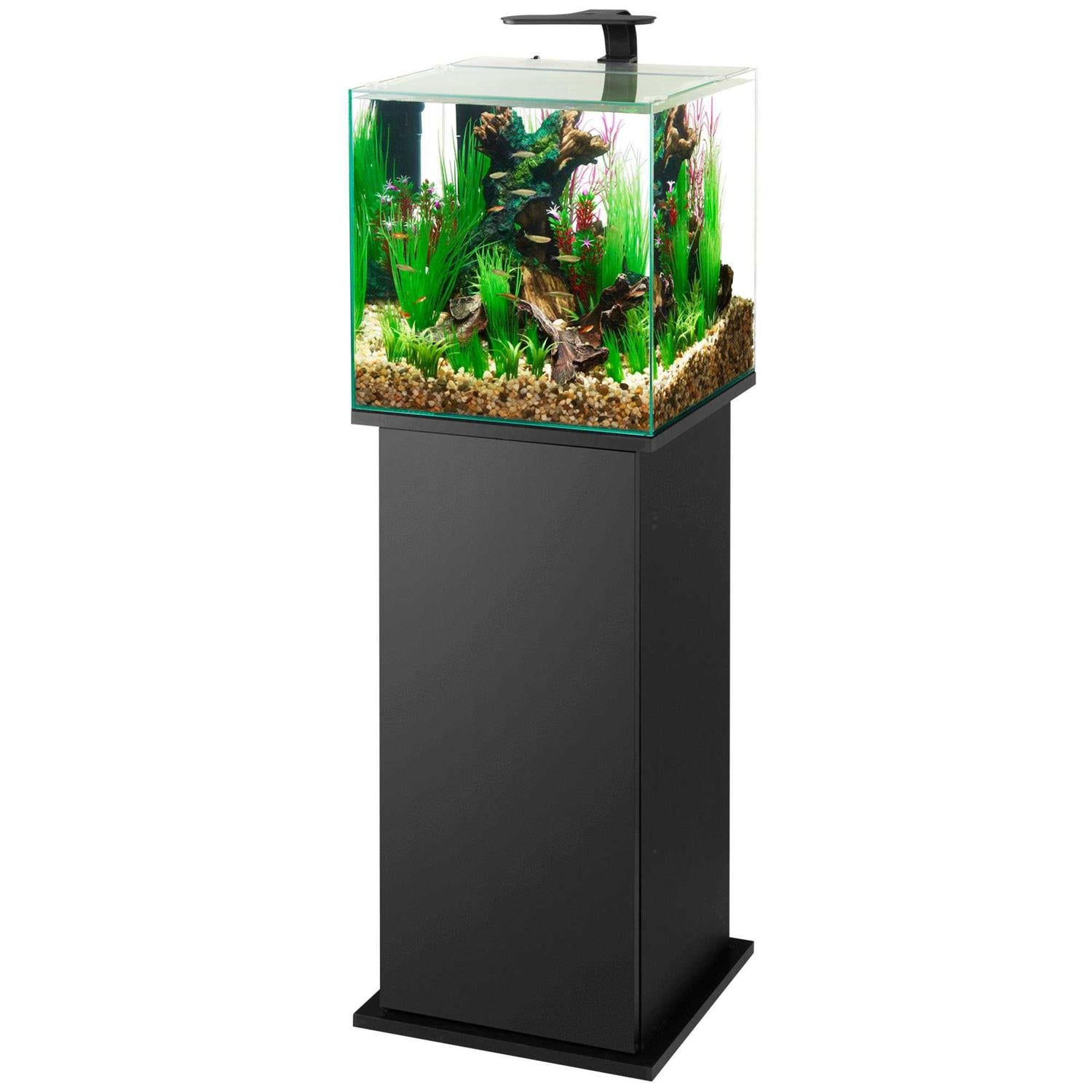 Black Pedestal Aquarium Stand S88748