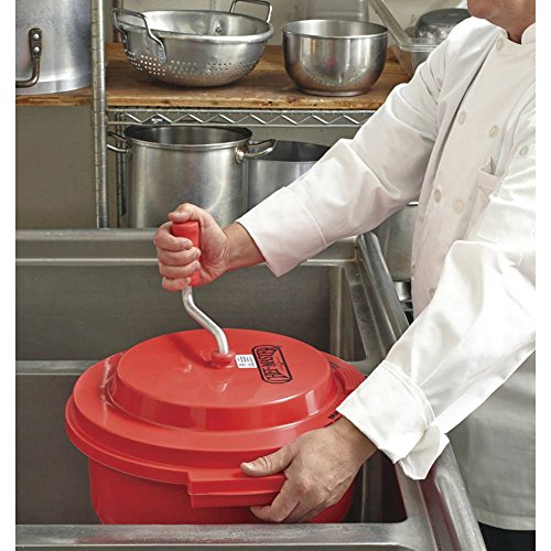 Commercial Salad Spinner 2.5 Gallon with Built-in Brake System Y13590