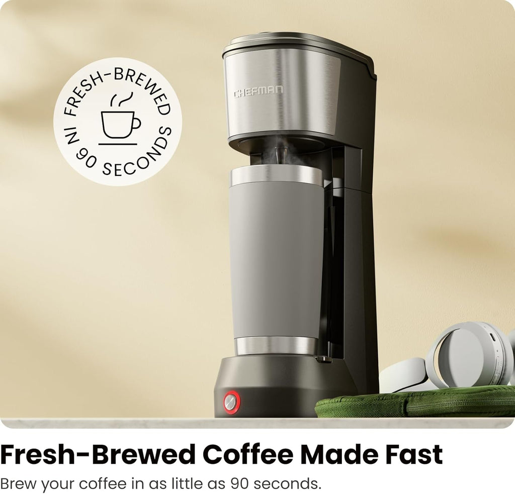 Single Serve Coffee Maker, K Cup Coffee Machine with Ground Coffee Option N88702