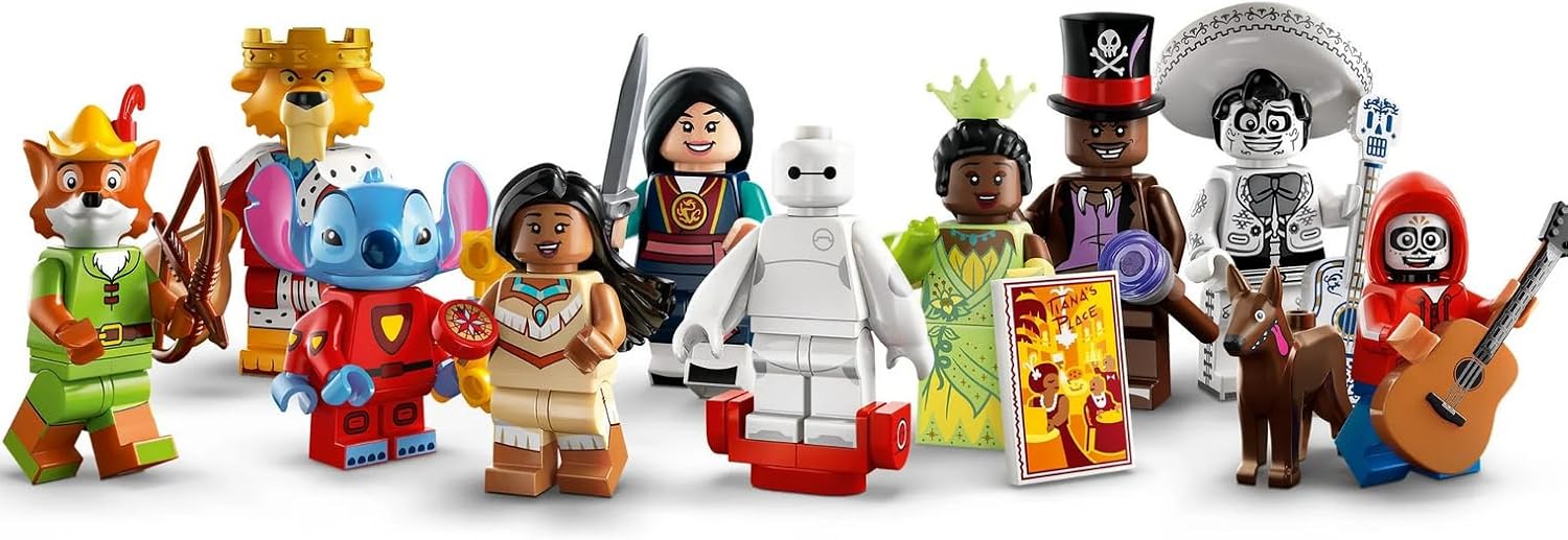 Disney Minifigures 6 Pack Set (46 Pieces) E240479