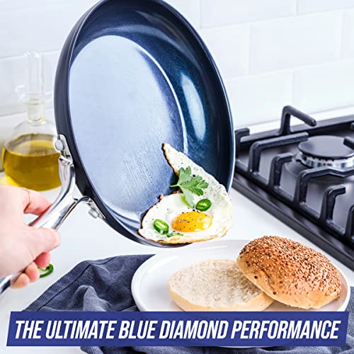 10" Frying Pan Skillet, Hard Anodized Ceramic Nonstick, Dishwasher Safe E2915