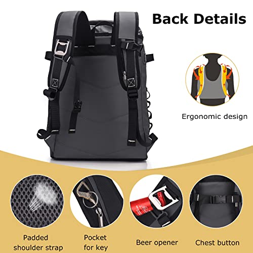 Insulated Cooler Backpack for Camping, Hiking, Beach E7947