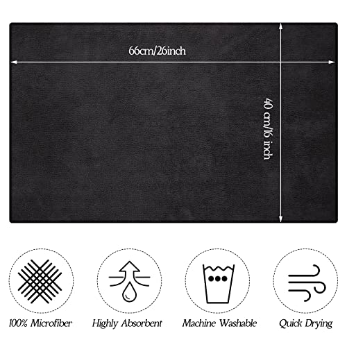 36 Pack Salon Towels Highly Absorbent Microfiber Hair Towel 16 x 26 Inches for Barbershop Gym Bathroom Spa H998