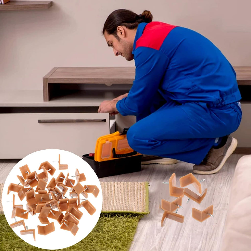 L-Shape Drawer Slider Guides for Furniture Repair, 40 Pcs T365954