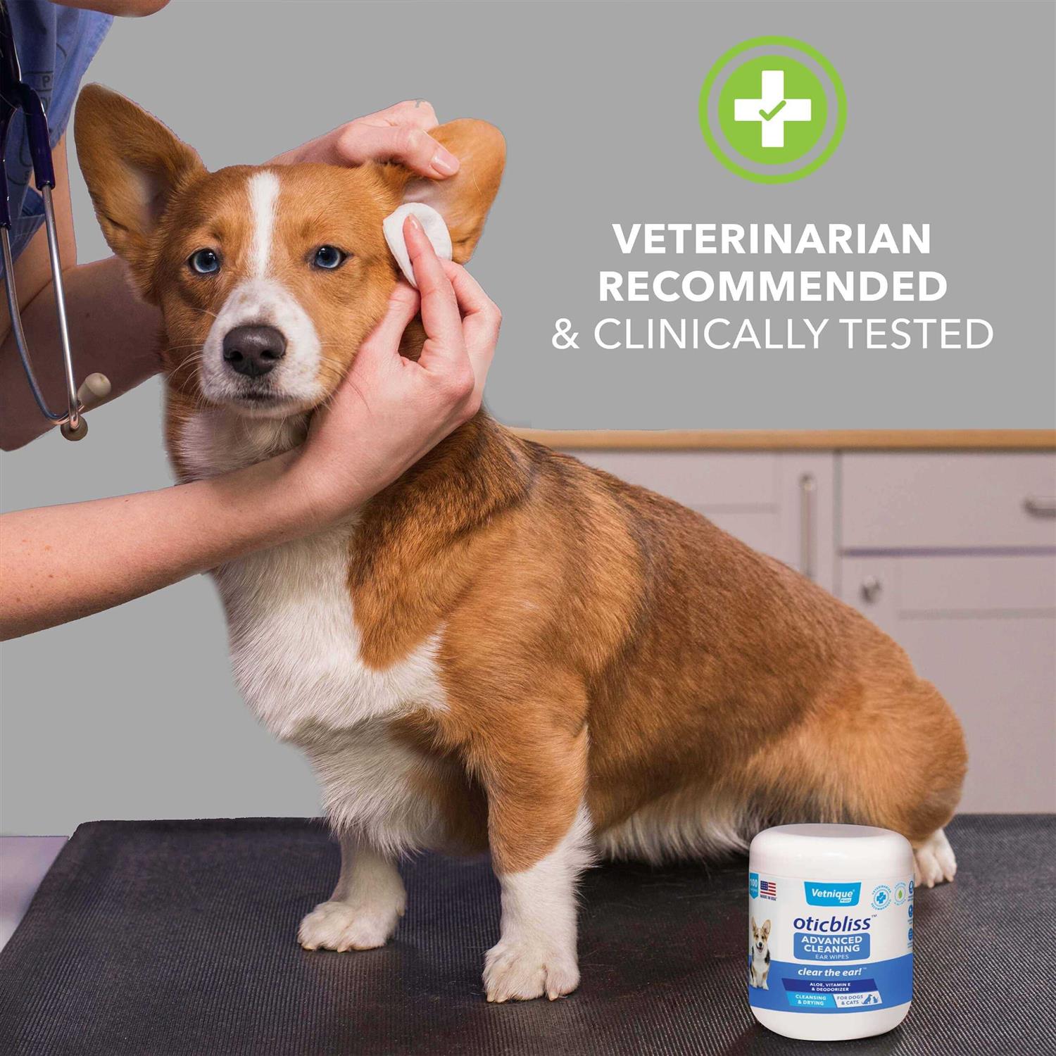 Ear Wipes for Dogs and Cats - Advanced Cleaning V354951