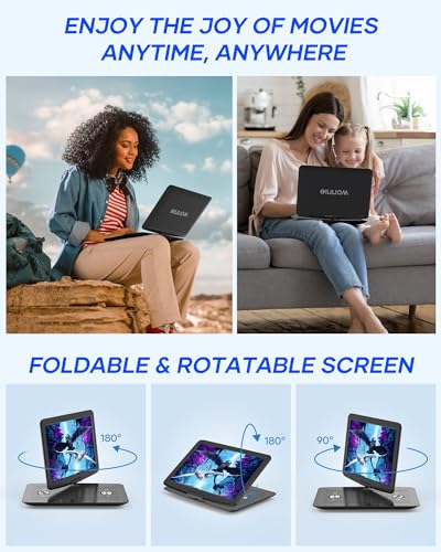 Portable DVD/CD Player with 15.4" Swivel Screen A688068