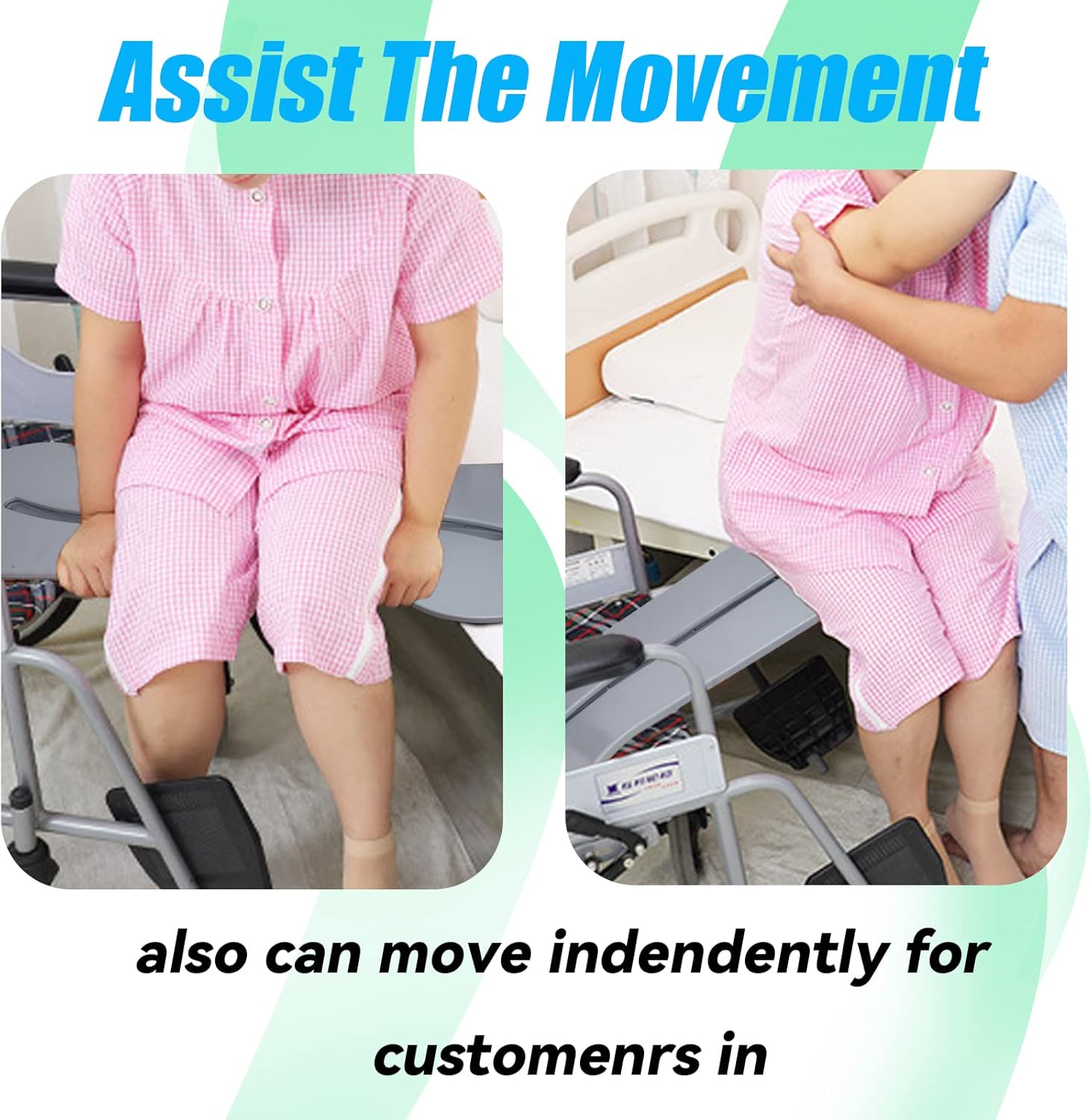 Sliding Board to Wheelchair Transfer for Disabled Patient, Gray R621