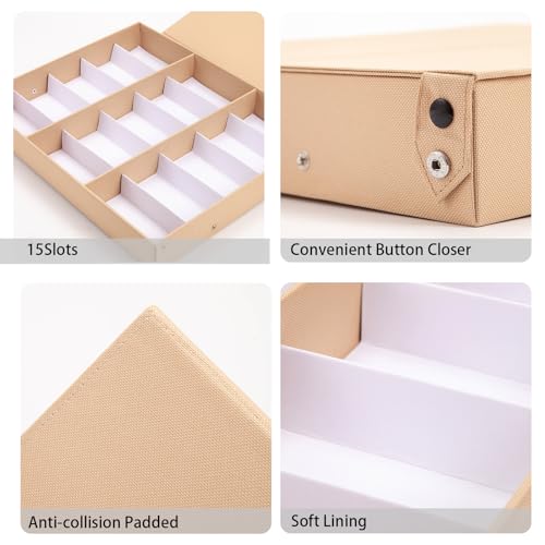 Sunglasses Organizer Storage Eyeglasses Holder Case Box with Lid R28335