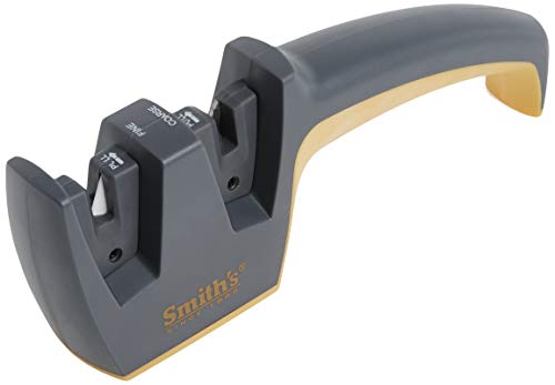 Pull-Thru Knife Sharpener with Coarse & Fine Slots, Non-Slip Base L380