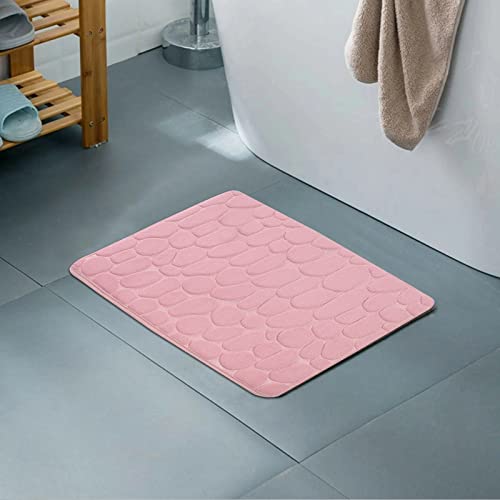 Coral Fleece Doormat 16x24 Cobblestone Texture Indoor Entrance I507