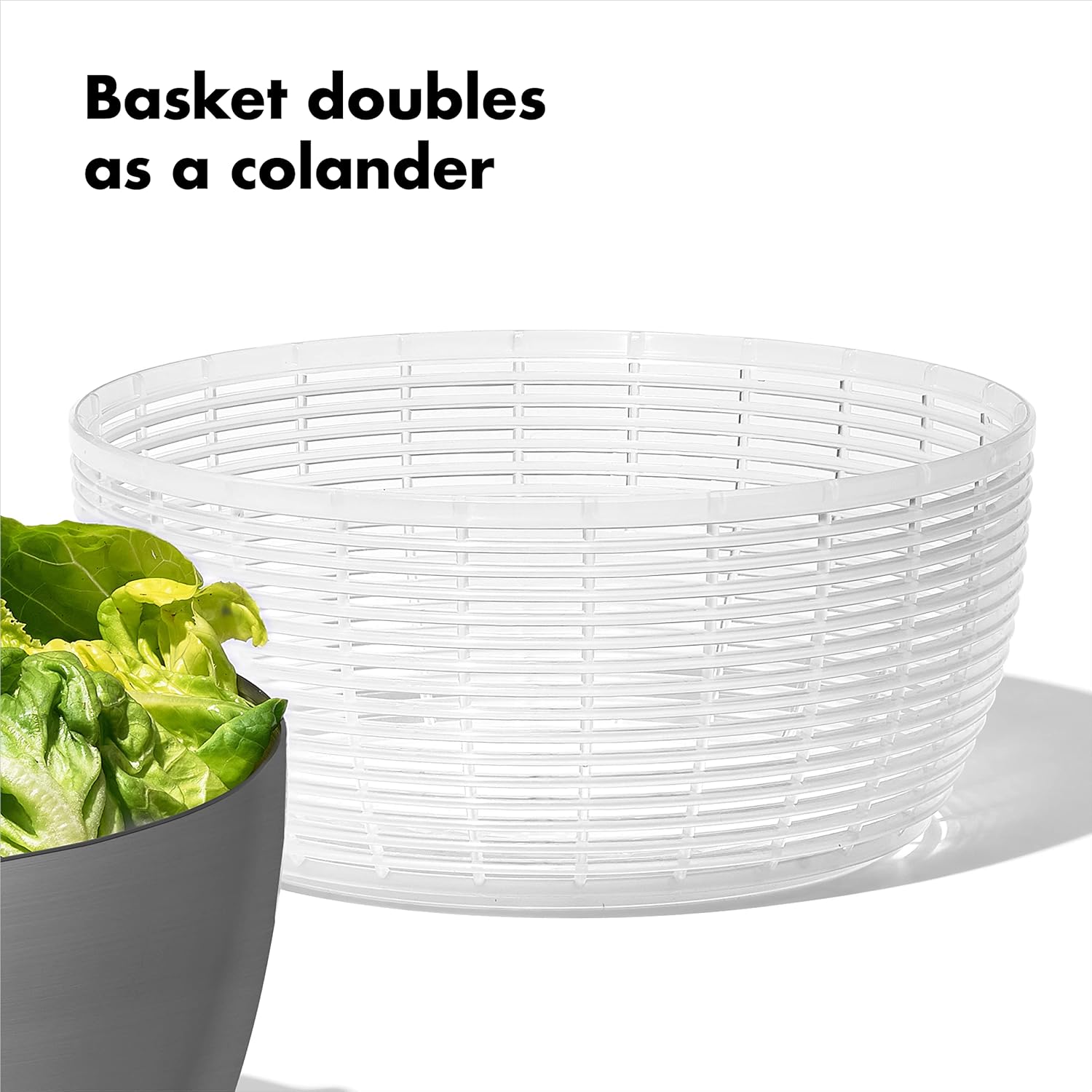 Stainless Steel Salad Spinner, 6.34 Qt. G495055