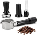 54mm Portafilter Espresso Kit Set - Fits Breville Bambino, Express, Touch Stainless Steel & Aluminum Alloy WDT Tool & Precision Tamper with Spring - Combo Accessories for Coffee Tamping Station