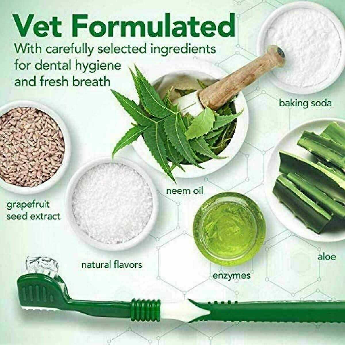 Enzymatic Toothpaste and Toothbrush Dog Dental Care Kit V89586
