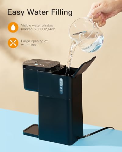 Single Serve Iced and Hot Coffee Maker for K Cup and Ground, 6 to 13 Oz Brew Sizes R38630